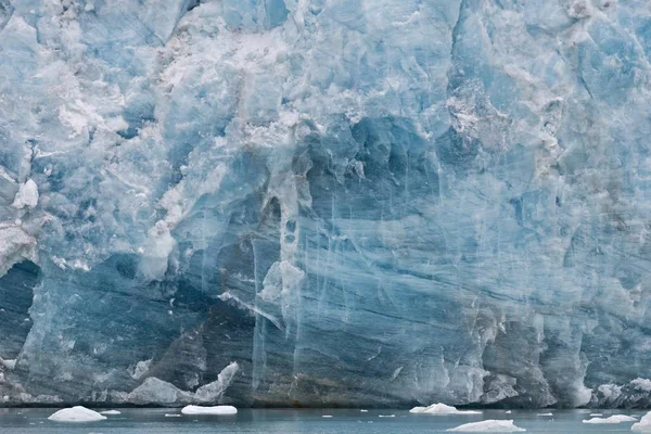 Glaciális Scarps Monacobreen Gleccser Liefdefjorden Fjord Spitsbergen Svalbard Szigetek Svalbard — Stock Fotó