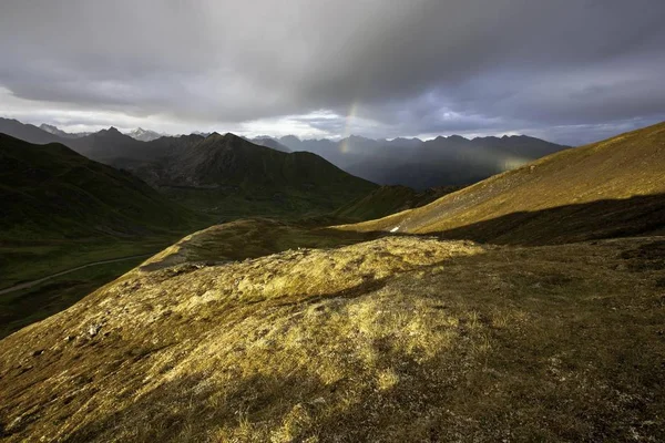 Vista Panorâmica Das Montanhas Talkeetna Palmer Alaska Estados Unidos América — Fotografia de Stock