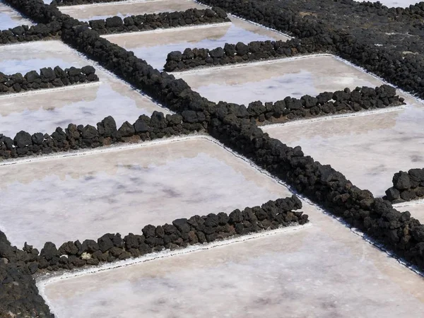 Salt Production Tenegua Salt Pans Punta Fuencaliente Southern Cape Palma — Stock Photo, Image