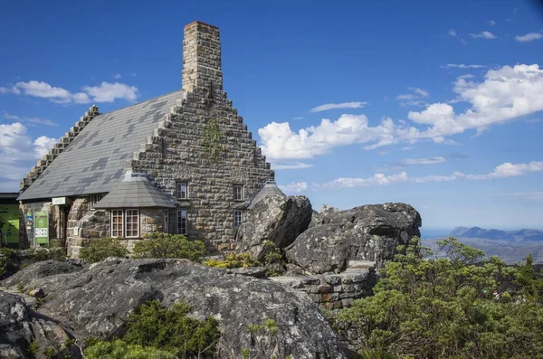 scenic view of Mountain cabin on Table Mountain, Cape Town, Western Cape, South Africa, Africa
