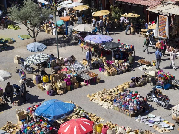 Souk Sokağı Soufiane Sokağı Tarihi Medine Marakeş Marakeş Tensift Haouz — Stok fotoğraf