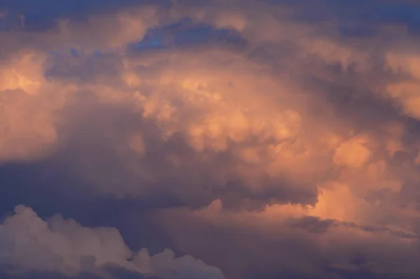 Akşam Işığında Fırtına Bulutları Bavyera Almanya Avrupa — Stok fotoğraf