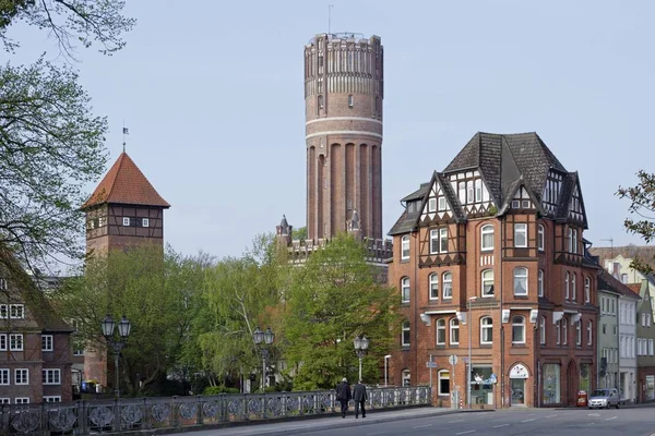 Живописный Вид Феммле Милль Водонапорная Башня Льнебург Ловер Саксония Германия — стоковое фото