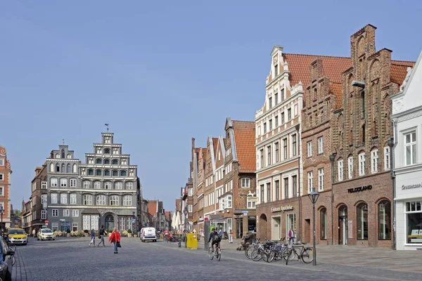 Vyhlídkový Pohled Náměstí Sande Lneburg Dolní Sasko Německo Evropa — Stock fotografie
