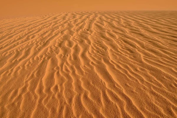 Vue Panoramique Sur Les Ondulations Sable Texture Sur Une Dune — Photo