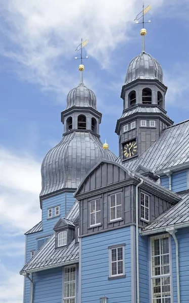 Naturskön Utsikt Över Den Helige Andes Marknads Kyrka Clausthal Zellerfeld — Stockfoto