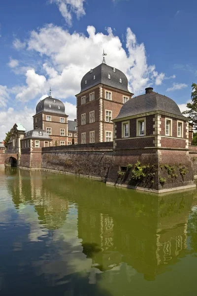 Malerische Ansicht Des Barocken Wasserschlosses Ahaus Castle Technische Akademie Ahaus — Stockfoto