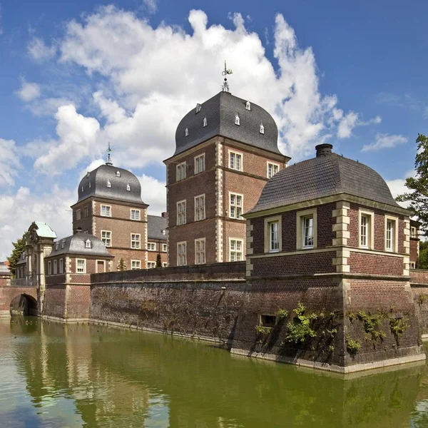 Malerische Ansicht Des Barocken Wasserschlosses Ahaus Castle Technische Akademie Ahaus — Stockfoto