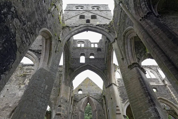 Vista Panorâmica Das Ruínas Igreja Abadia Abadia Hambye Península Cotentin — Fotografia de Stock