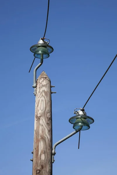 法国阿尔萨斯 电线杆 — 图库照片
