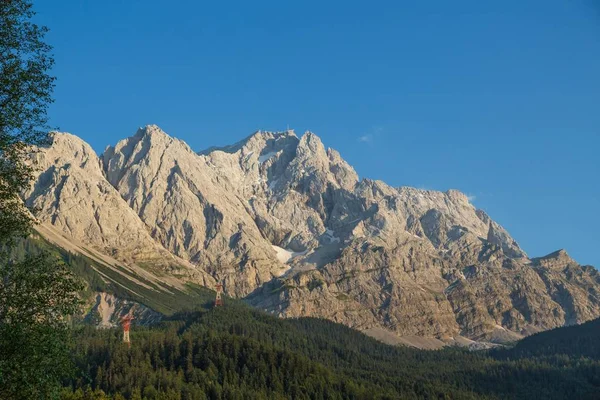 Zugspitze Evening Light Grainau Bavaria Germany Europe — Stock Photo, Image