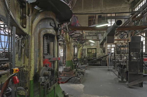 Drop forge with screw presses, formerly in the factory Dietz and Pfriem, 1911, now Museum of Industry, Lauf an der Pegnitz, Middle Franconia, Bavaria, Germany, Europe