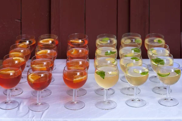 Drinks Glasses Celebration — Stock Photo, Image