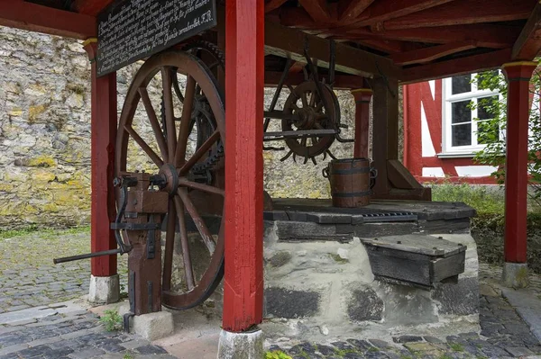 Fuente Ciudad Dibujar Bien Bailey Del Castillo Braunfels Centro Histórico —  Fotos de Stock