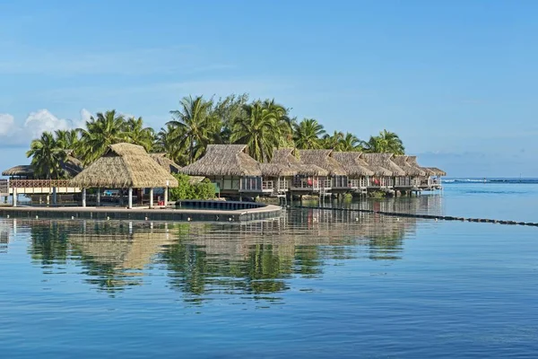 Bungalows Sur Pilotis Moorea Polynésie Française Océanie — Photo