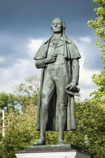 Schiller Monument Komedi Huset Zentralrajon Kaliningrad Kaliningrad Oblast Ryssland Europa — Stockfoto