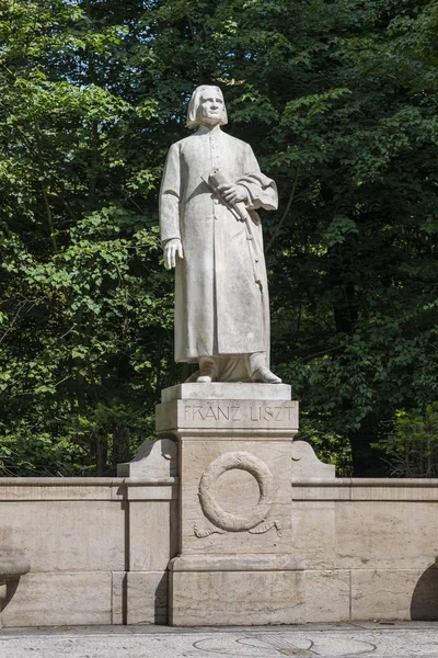 Monumento Franz Liszt 1902 Pelo Escultor Hermann Hahn Mármore Carrara — Fotografia de Stock