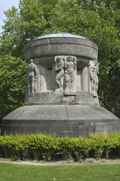 遊歩道上の戦争記念碑 Mnster Mnsterland 北ライン ヴェストファーレン州 ドイツ ヨーロッパ — ストック写真