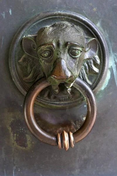 Porta Knocker Catedral São Pedro Século Xiii Osnabrck Baixa Saxônia — Fotografia de Stock