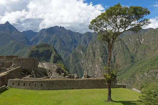 Machu Picchu Romjai Unesco Világörökség Része Peru Dél Amerika — Stock Fotó