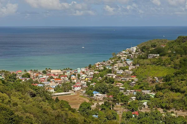 stock image Fishing village on the coast, Canaries, Saint Lucia, Central America