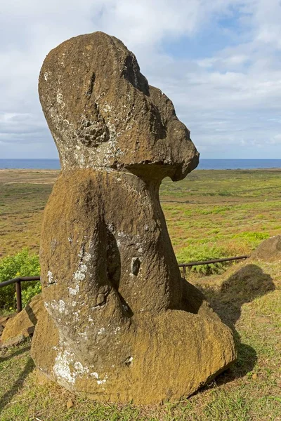 Stone Sculpture Easter Island Chile South America — Stock Photo, Image