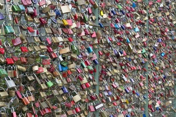 Aşk Çitlere Kilitlenir Kassel Hesse Almanya Avrupa — Stok fotoğraf