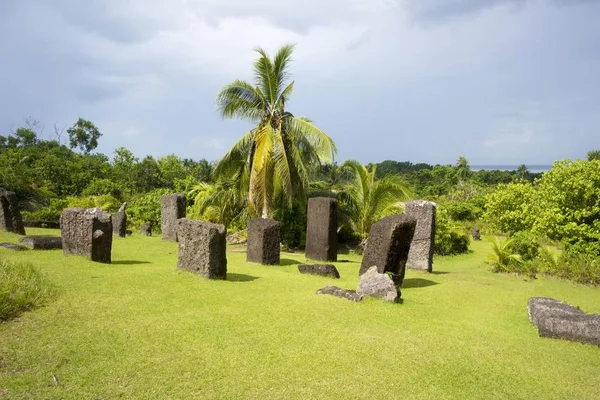 Vista Panorámica Los Monolitos Piedra Desde 161 Babeldaob Palau Oceanía — Foto de Stock