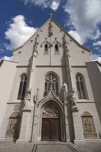 Faade Utama Ritterkapelle Knight Chapel Gaya Neo Gothik Abad Dipulihkan — Stok Foto