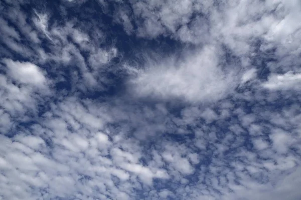 Visão Nuvem Cirrocumulus Céu — Fotografia de Stock