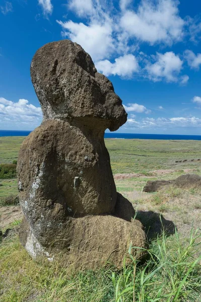 Moai Rano Raraku Rapa Nui National Park Unesco World Heritage — Stock Photo, Image