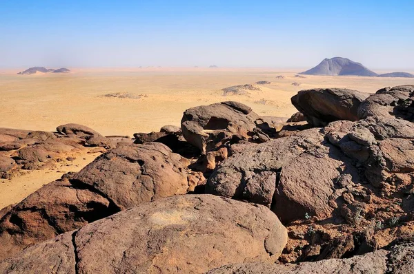 Uitzicht Van Aicha Monoliet Naar Een Grootste Monoliet Ter Wereld — Stockfoto