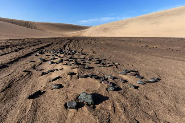 Dunes Přírodní Rezervace Maspalomas Dunes Gran Canaria Kanárské Ostrovy Španělsko — Stock fotografie