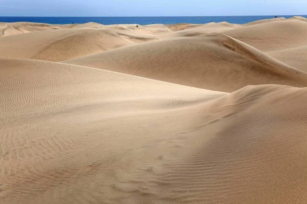 Dunes Přírodní Rezervace Maspalomas Dunes Gran Canaria Kanárské Ostrovy Španělsko — Stock fotografie