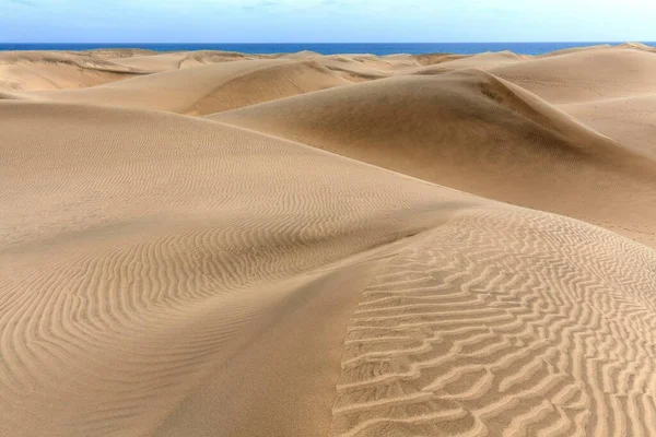 Dunas Maspalomas Dunas Reserva Natural Gran Canaria Ilhas Canárias Espanha — Fotografia de Stock