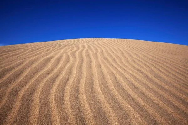 Struktúrák Homokban Dűnék Maspalomas Természetvédelmi Terület Gran Canaria Kanári Szigetek — Stock Fotó