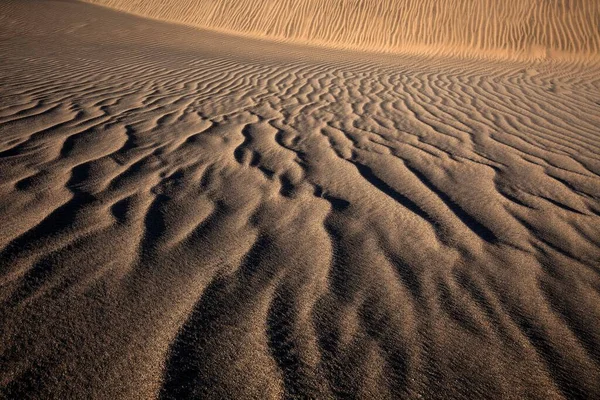 Strutture Nella Sabbia Dune Maspalomas Riserva Naturale Gran Canaria Isole — Foto Stock