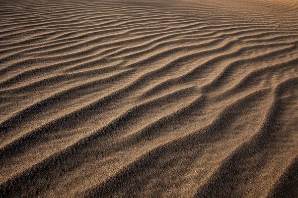 Structures Dans Sable Dunes Maspalomas Réserve Naturelle Gran Canaria Îles — Photo