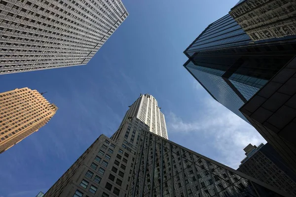 Grattacieli Grattacieli Chrysler Building Nel Mezzo Manhattan New York Stati — Foto Stock