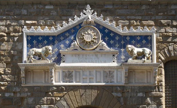 Sarayın Kapısı Vecchio Floransa Toskana Talya Avrupa — Stok fotoğraf