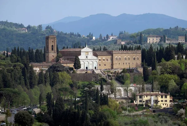 Cityscape San Miniato Monde Florencie Toskánsko Itálie Evropa — Stock fotografie