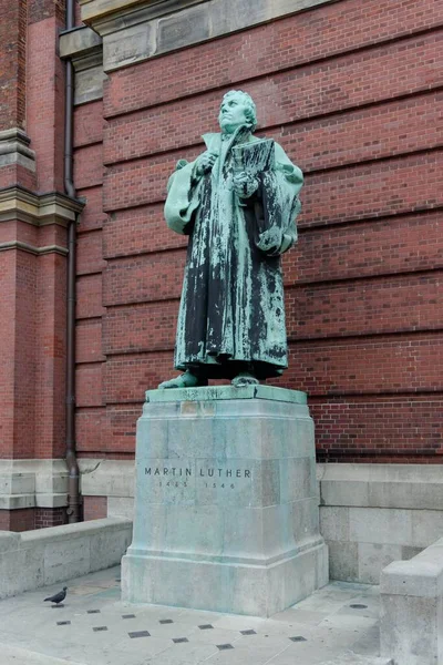 Мемориал Лютера Церковь Святого Фелиса Гамбург Германия Европа — стоковое фото