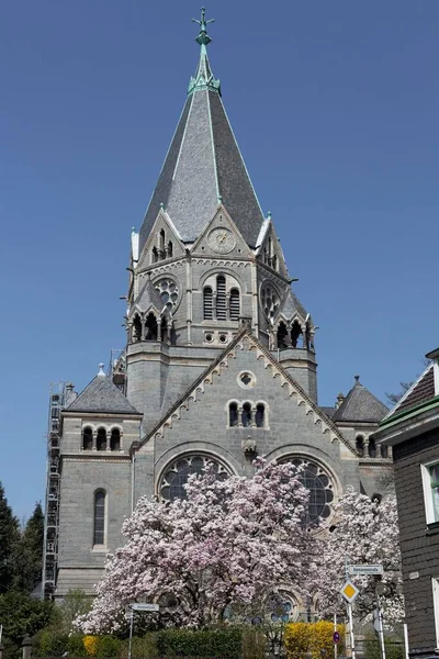 Iglesia Cementerio Elberfelder Lberg Elberfeld Wuppertal Renania Del Norte Westfalia — Foto de Stock