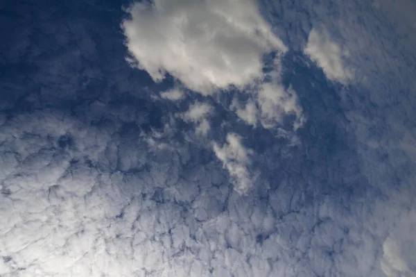 Grandes Nuvens Fofas Altocumulus — Fotografia de Stock