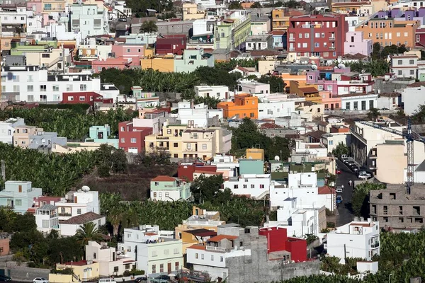 Vista Las Coloridas Casas Los Llanos Palma Islas Canarias España — Foto de Stock