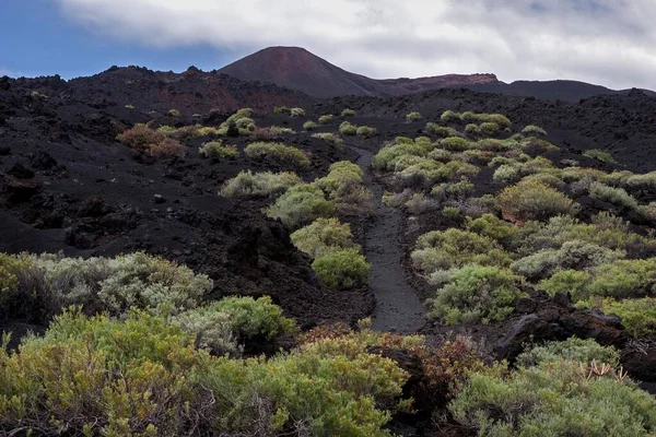 Vista Panorámica Del Volcán Teneguia Fuencaliente Palma Islas Canarias España —  Fotos de Stock