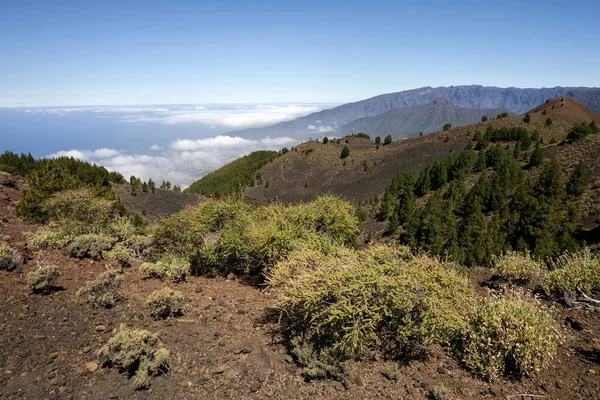 Vista Panoramica Del Vulcano Teneguia Fuencaliente Palma Isole Canarie Spagna — Foto Stock