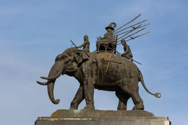 King Rama Monument Elephant Buri Ram Buriram Province Isan Isaan — 스톡 사진