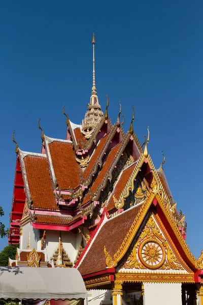 Templo Detrás Del Wat Burapharam Surin Provincia Surin Isan Isaan —  Fotos de Stock