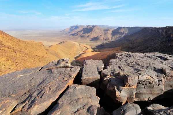 Berglandschaft Amogjar Pass Atar Adrar Region Mauretanien Afrika — Stockfoto